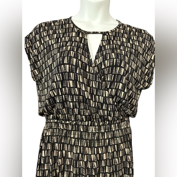 NWOT, Reitmans, Soft Patterned Knee-Length Dress, XL, Black & Beige - Picture 5 of 9